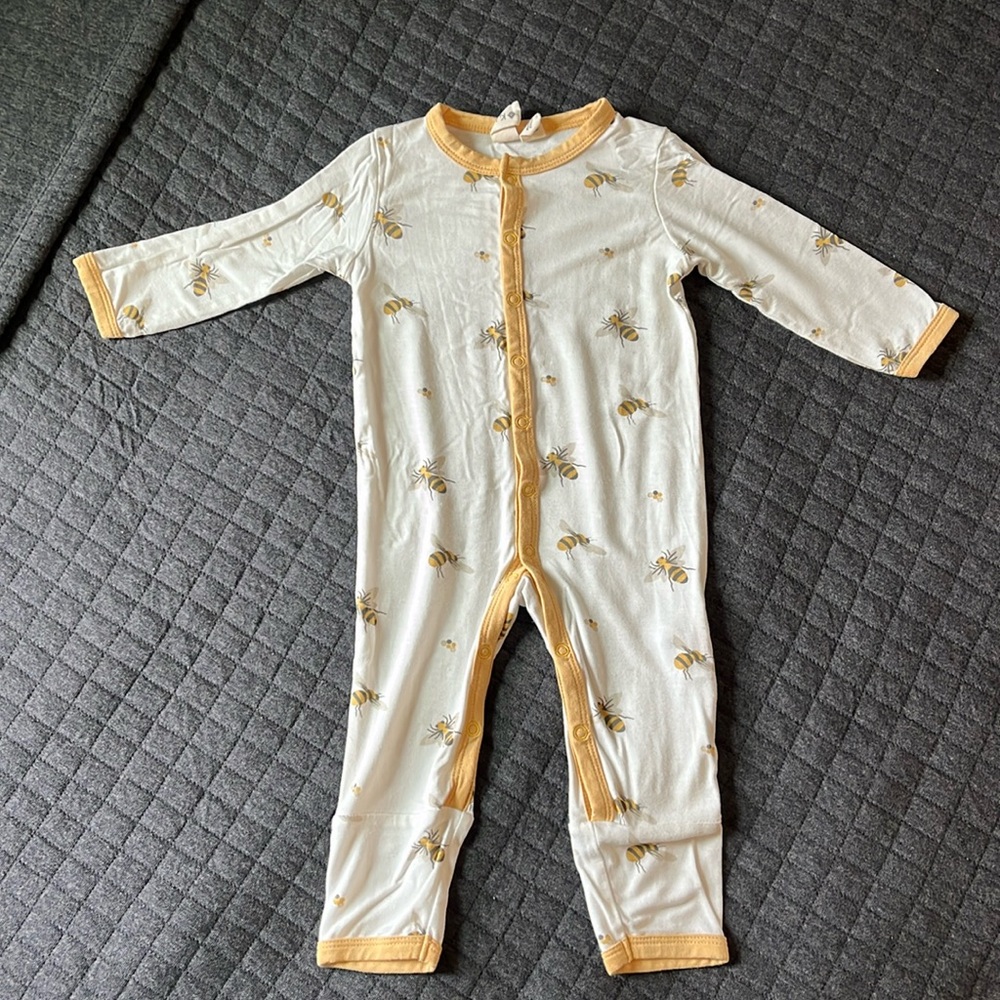 Kyte Baby Printed Romper in Buzz
